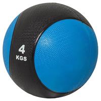 Medicine Ball 4 kg kunststof (Zwart / blauw)