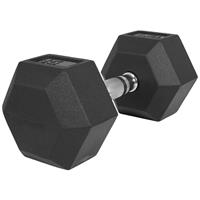 Dumbell 15 kg (1 x 15 kg) Hexagon Rubber