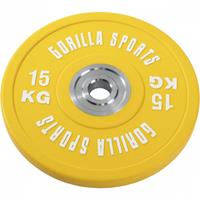 Bumper Plate 15 kg Gietijzer met rubber coating