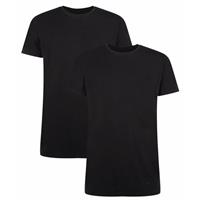 T-Shirts Ruben ronde hals (2-pack) - Zwart