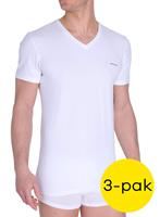 DIESEL 3 Pack Herren T-Shirt, V-Neck, "UMTEE-JAKEVTHREEPACK", Weiß