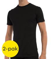 Claesen's Claesens T-shirt stretch 2-pack zwart