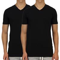Claesen's Stretch T-Shirt Black V-neck TWO PACK ( CL 1223)