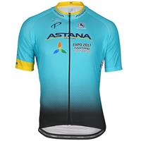 Giordana ASTANA PRO TEAM 2017 Kurzarmtrikot, für Herren, 