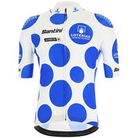Santini La Vuelta 2019 fietsshirt Bolletjestrui, voor heren, Wielrenshirt,