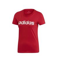 Adidas Damen T-Shirt Essentials Linear, dunkelrot, S, S
