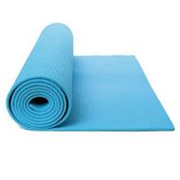 Lichtblauwe yogamat/sportmat 180 x 60 cm Blauw