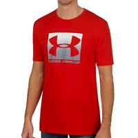 underarmour Under Armour Men's Boxed Sportstyle Shorts Sleeve T-Shirt - Steel Light Heather - M - Red