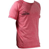 Legend Sports DryFit sportshirt melange rood 