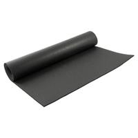 Zwarte yogamat/sportmat 180 x 60 cm Zwart