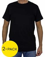 Alan Red T-shirt Derby long 2-pack zwart