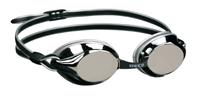 Beco zwembril Boston polycarbonaat spiegelend unisex zwart/zilver