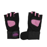 Legend Sports Fitness handschoen legend mesh zwart/roze 