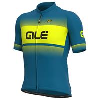 Alé Solid Blend Jersey  - Azores Blue-Fluo Yellow