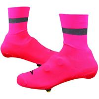 Defeet Slipstream Refelctive Stripe 4"Overshoes  - Flamingo Pink
