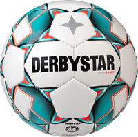 Derbystar Junior S-Light 290g Fußball weiß/grün/schwarz