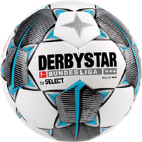 DerbyStar Mini Voetbal Bundesliga Brillant Mini Wit zwart petrolblauw maat 1