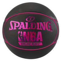 Spalding NBA Highlight 4HER Outdoor Basketbal zwart pink