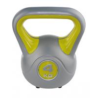 kettlebell fit geel/grijs 4 kg