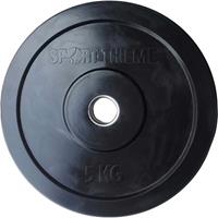 Sport-Thieme Halterschijven Bumper Plate, zwart, 5 kg