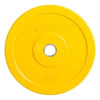 Sport-Thieme Halterschijf Bumper Plate, kleurrijk, 5 kg, geel