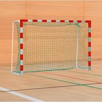 Sport-Thieme Handbal-doel met vaste netbeugel, Rood-zilver, IHF, doeldiepte 1,25 m