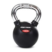 Sport-Thieme kettlebell met rubber bekleed en met chroomhandgreep, 14 kg