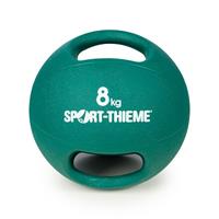 Sport-Thieme Medicinebal met handgrepen, 8 kg, groen