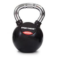 Sport-Thieme kettlebell met rubber bekleed en met chroomhandgreep, 24 kg