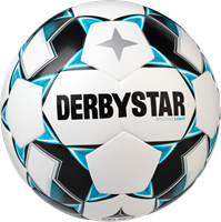 Derbystar Brillant Light 350g Leicht-Fußball DB weiß/blau/schwarz