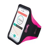 Celly smartphone sportarmband 16,4 x 8,5 cm zwart / roze