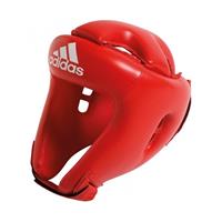 Adidas hoofdbeschermer boksen leer rood 