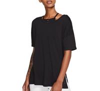Nike Frauen T-Shirt Layer in schwarz