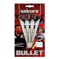 Unicorn Gary Anderson Bullet dartset steeltip 24g staal rood