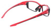 Eassun fietsbril Pro RX Montura rood/zwart helder glas