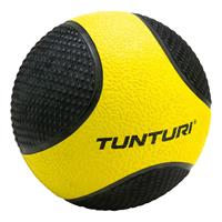 Tunturi fitnessbal Medicine 1 kg 19 cm rubber geel/zwart