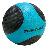 Tunturi fitnessbal Medicine 4 kg 19 cm rubber blauw/zwart