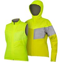 Endura Damen Urban Luminite 3 in 1 II Jacke Gelb)