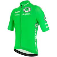 Santini La Vuelta 2020 Groene fietsshirt met korte mouwen fietsshirt met korte mouwen, v