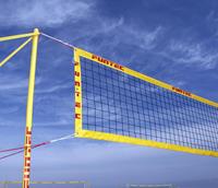 Funtec Pro Beach volleybalnet 8,5m/9,5m mobiel opstelling