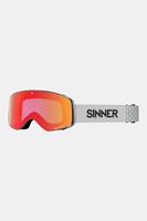 SINNER Skibril Olympia+ voor heren - Grijs/Rood - Nieuwe collectie