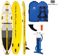 BRUNELLI 10.8 Premium SUP Board Stand Up Paddle Surf-Board Double Layer yello...