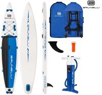 BRUNELLI 12.6 Premium SUP Touring iSUP Double Layer Surf-Board bue 381cm