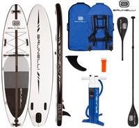 BRUNELLI 10.8 Premium SUP Board Stand Up Paddle Surf-Board mit Paddel black 3...