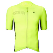 Alé Solid Block Jersey Black/Fluo Yellow