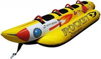 SPINERA Rocket 4 - aufblasbare Banane, Tube, Wasserring, Wasserreifen, Towabl...