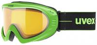 Uvex Skibrille Cevron Farbe: 7129 green mat, lasergold lite/claer)