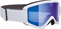 Alpina Smash 2.0 Multimirror Skibrille Farbe: 812 weiß, Scheibe: MIRROR blue S3))