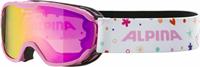 Alpina Pheos Junior Mirror Skibrille Farbe: 852 rose/rose, Scheibe: MIRROR pink S2))