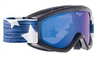 Alpina Carat D Multimirror Kinderskibrille Farbe: 832 schwarz, Scheibe: MULTIMIRROR blau)